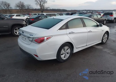 2013 Hyundai Sonata Hybrid z USA, uszkodzony, nr VIN KMHEC4A43DA074532
